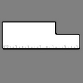 6" RULER W/ 1 1/8"x2 5/8" Rectangle